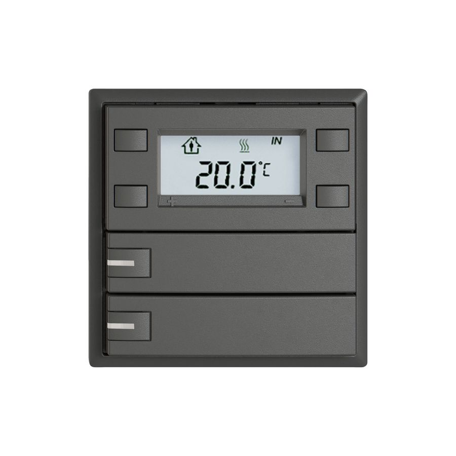 Poussoir RTH EDIZIO.liv SNAPFIX® a.RGB-LED 2×touches comm.1T grf