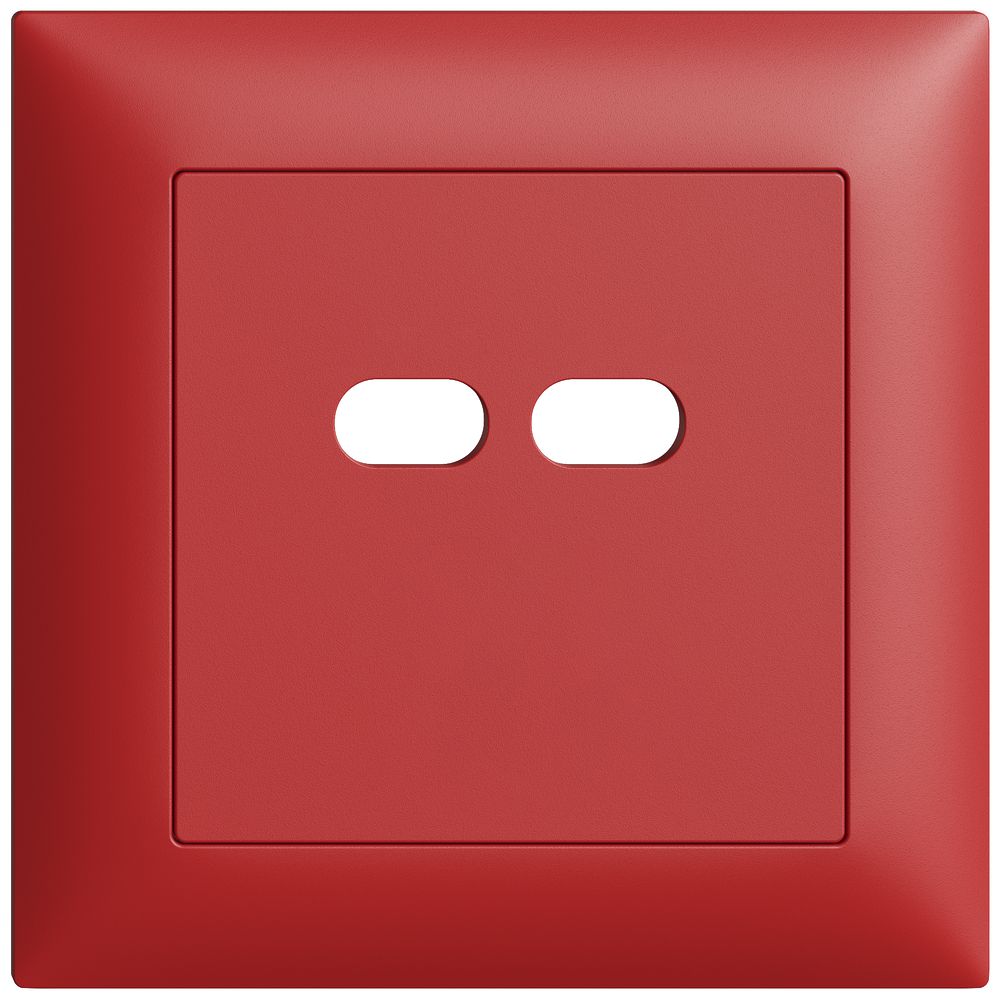 UP-Montageset Feller EDIZIOdue für Steckdose USB 18W 2×Typ C berry