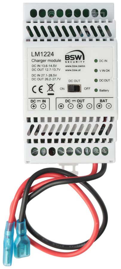 REG-Ladegerät BSW LM1224, 12…24VDC 100W/0.8A (max. 7Ah), 3TE