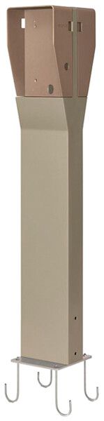 Standsäule Scame 2×LITE/BUSINESS/PRO für Mauerwerk 1553×250×110mm bronze