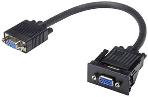 VGA-Modul Cecoflex für AV-Montagesystem, f/f, Kabel, schwarz