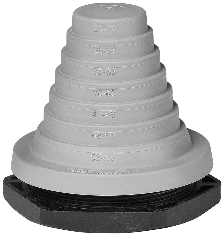 Douille passe-câble Schurter HAK-Z-ST55-SE 83×83×1mm gomme membrane