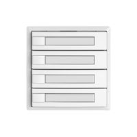 Universaltaster EDIZIO.liv UNI SNAPFIX® o.LED 4× 1-Tbed.Pap.ws