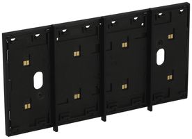 Cadre BUS Living Now MyHOME 4 modules montage sur prise 4 modules noir