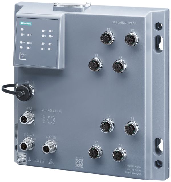 Switch IE Siemens SCALANCE XP208 8×M12 (codé D) 10/100Mbit/s managed