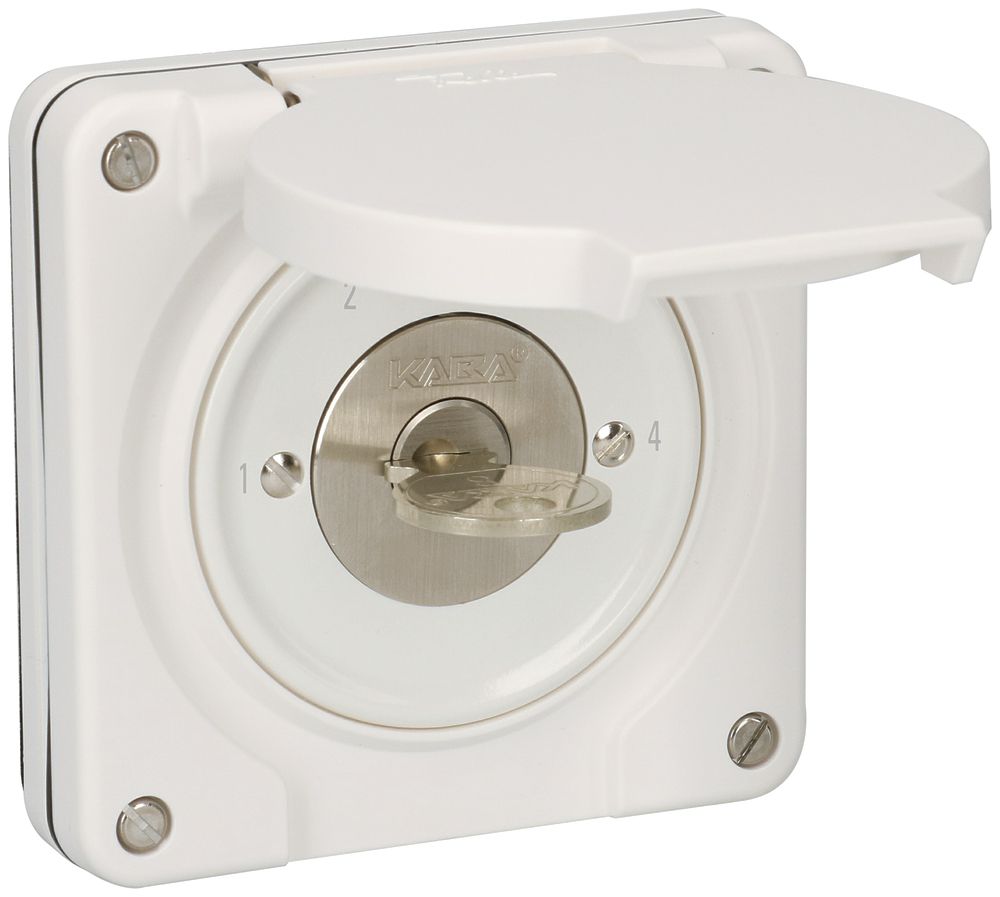 Interrupteur gradation ENC NEVO 1P, IP55, 1-2-3-4, cyl.1007F, 9h, plan 5000, bc