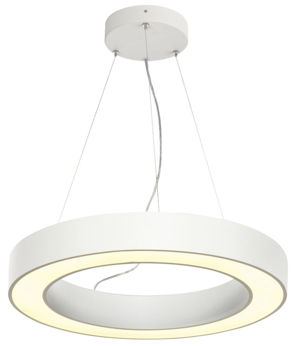 LED-Pendelleuchte SLV MEDO RING 60 DALI 34W 2095lm 3000K Ø600×80mm weiss
