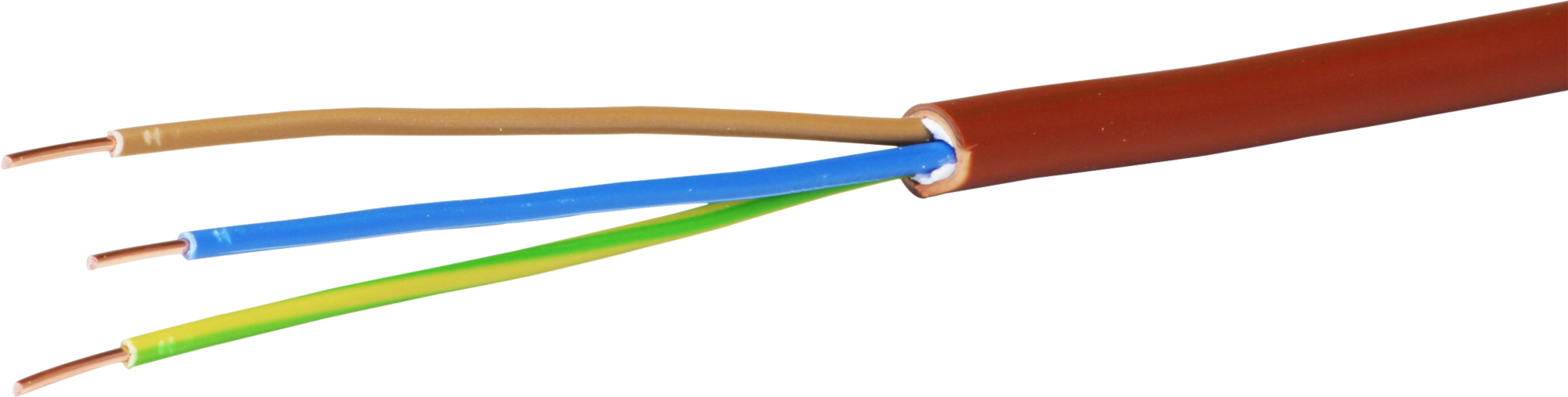 Câble TT 3×1.5mm² LNPE brun Eca