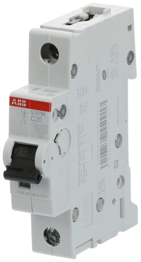 Disjoncteur ABB S201M-C20 20A C 10kA