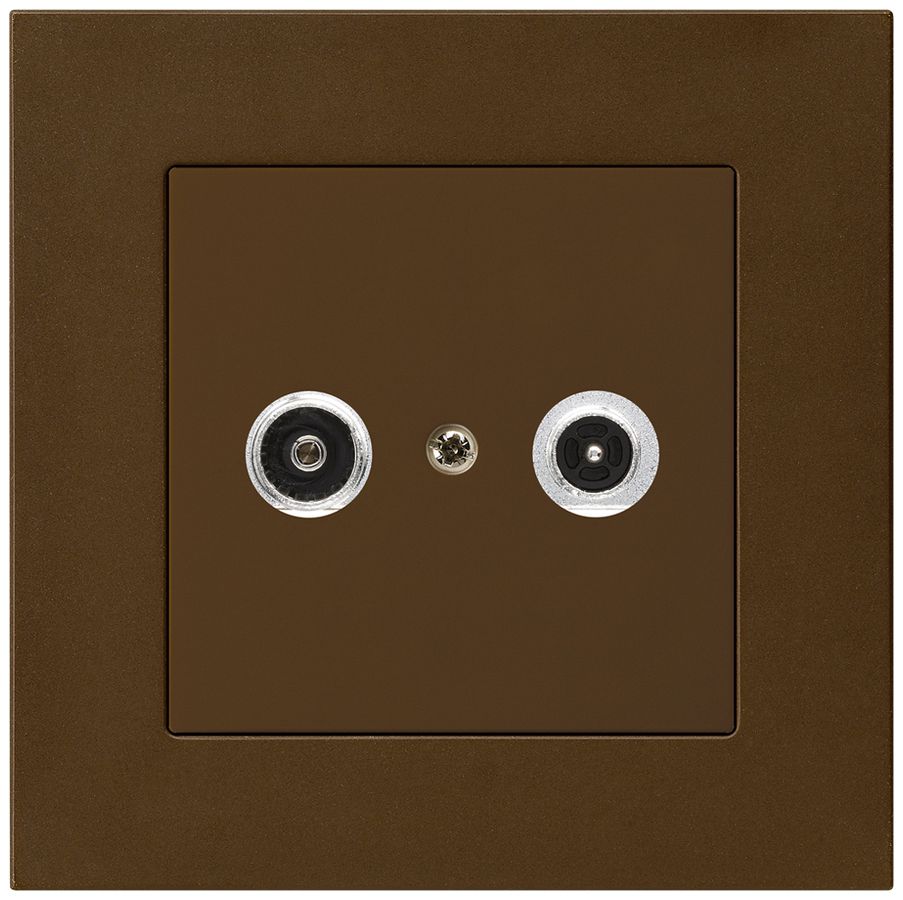 UP-Antennendose kallysto.pro R/TV 23dB 2GHz braun