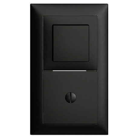 UP-Kombination Edue 2x1, Schalter 3/1 + Blindabdeckung schr. Sz