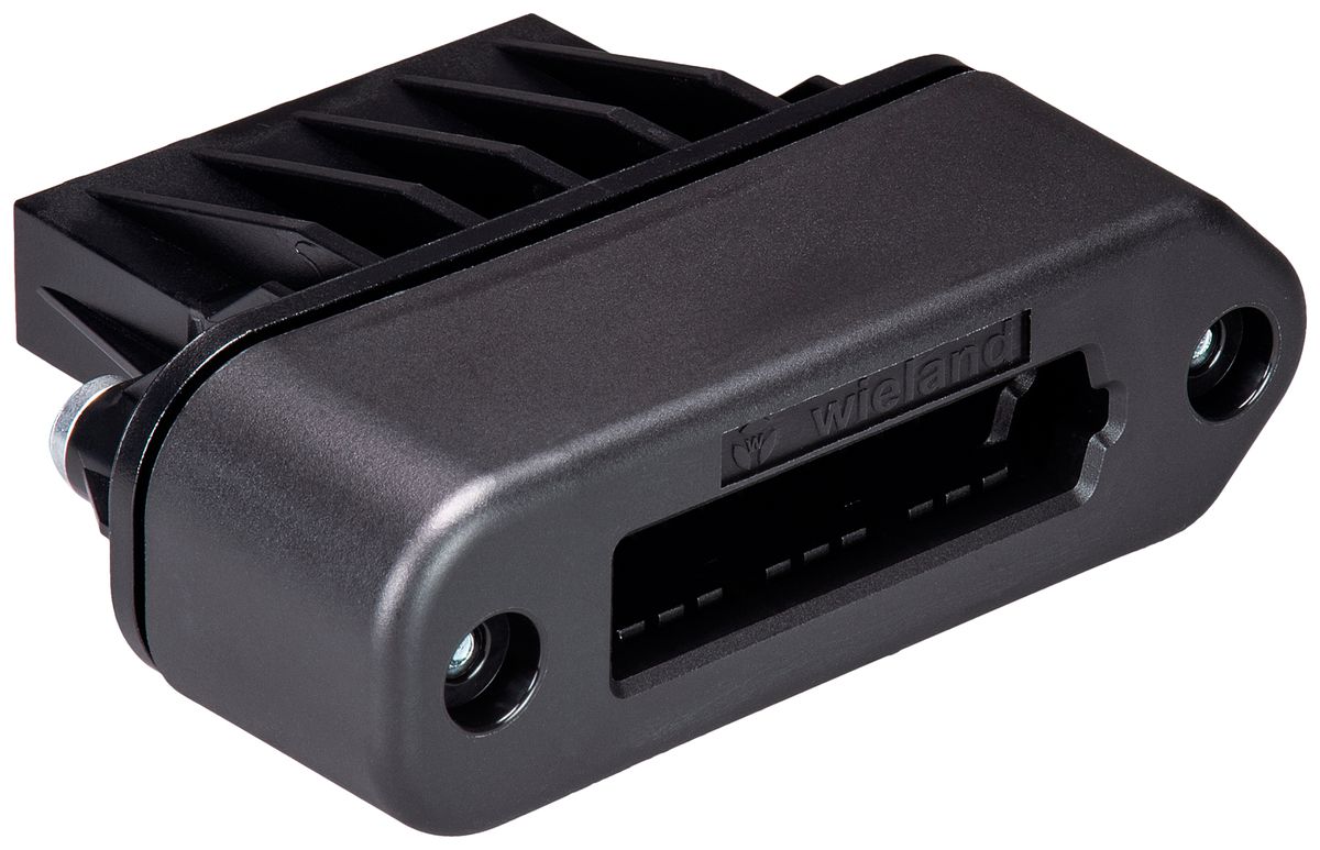 Embout Wieland podis pour câble plat avec protection UV IP65 noir