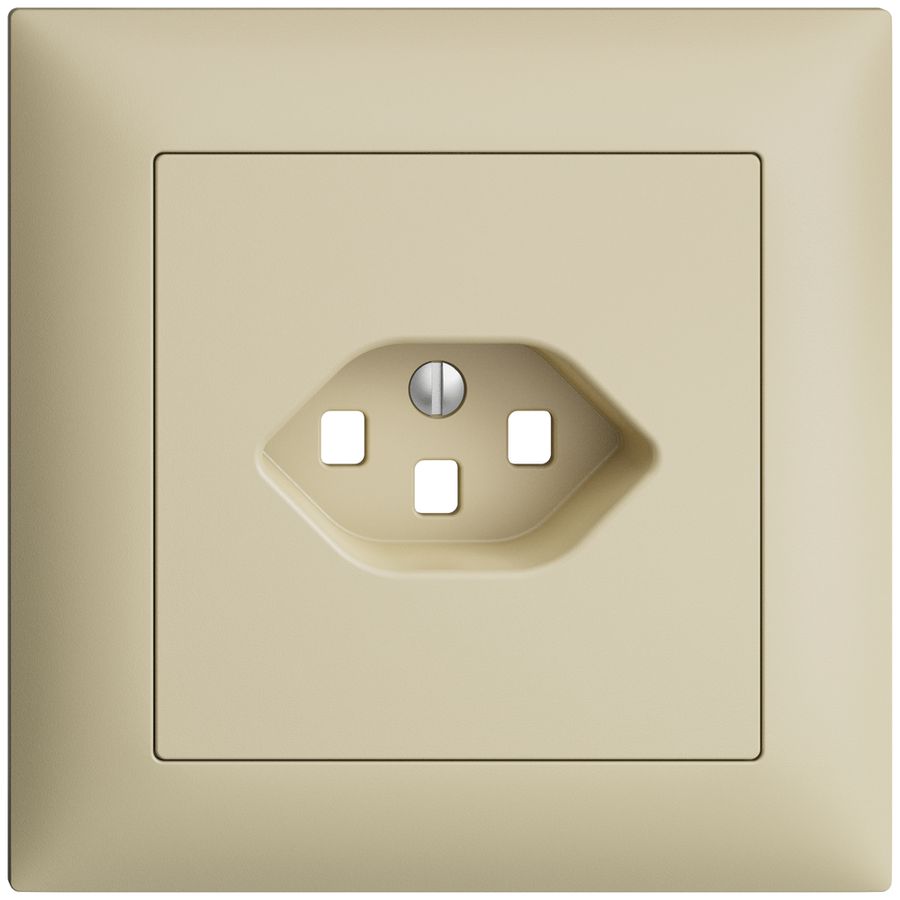 UP-Frontset EDIZIOdue vanille 88×88mm 1×T23