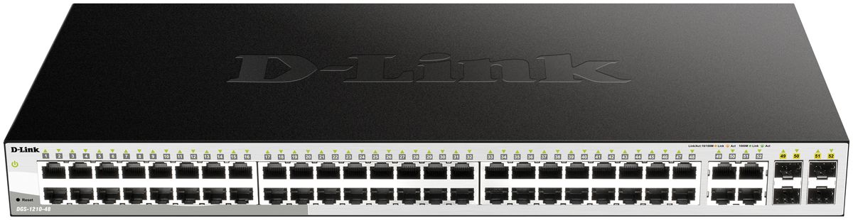 Switch D-Link DGS-1210-48/E, 48-port smart managed Layer2/3 Gigabit