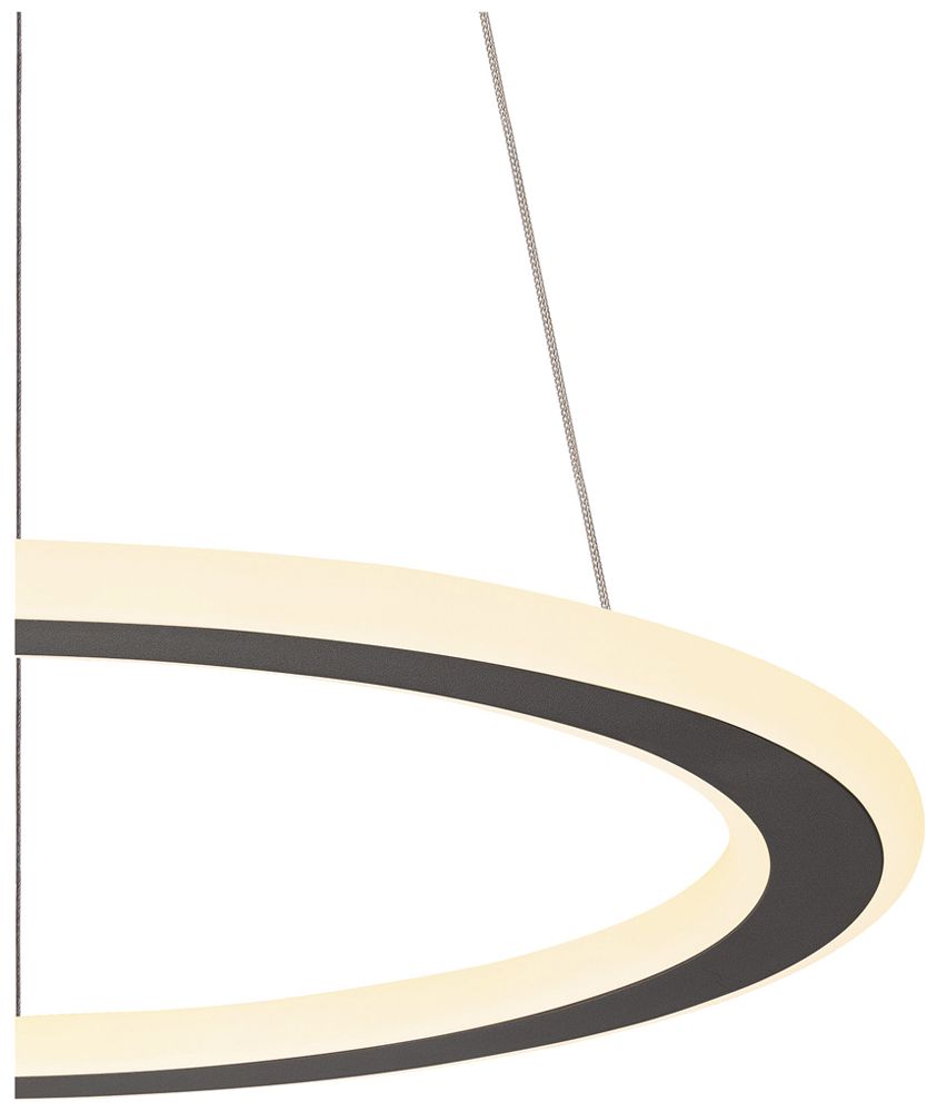 LED-Pendelleuchte SLV ONE FLAT 23W 1300lm 927/930 DIM Ø600 schwarz