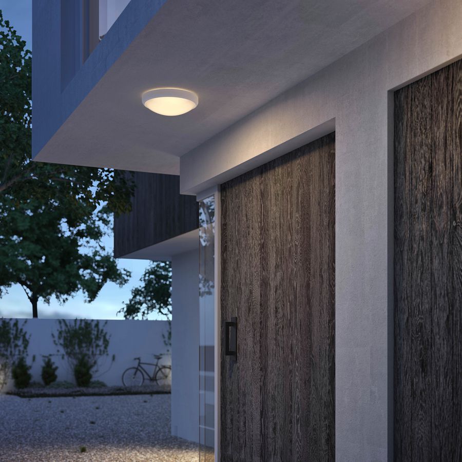 LED-Deckenleuchte Philips Doris 6W 600lm 2700K IP54 Ø220mm weiss