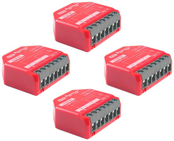 EB-RF-Schaltaktor Shelly 1PM Gen4 Zigbee/Bt/Wi-Fi 1-Kan 110…240V 4Stk