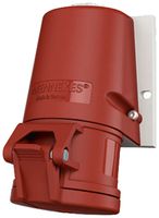 Wandsteckdose CEE 16A 4P 6h 400V rot Mennekes