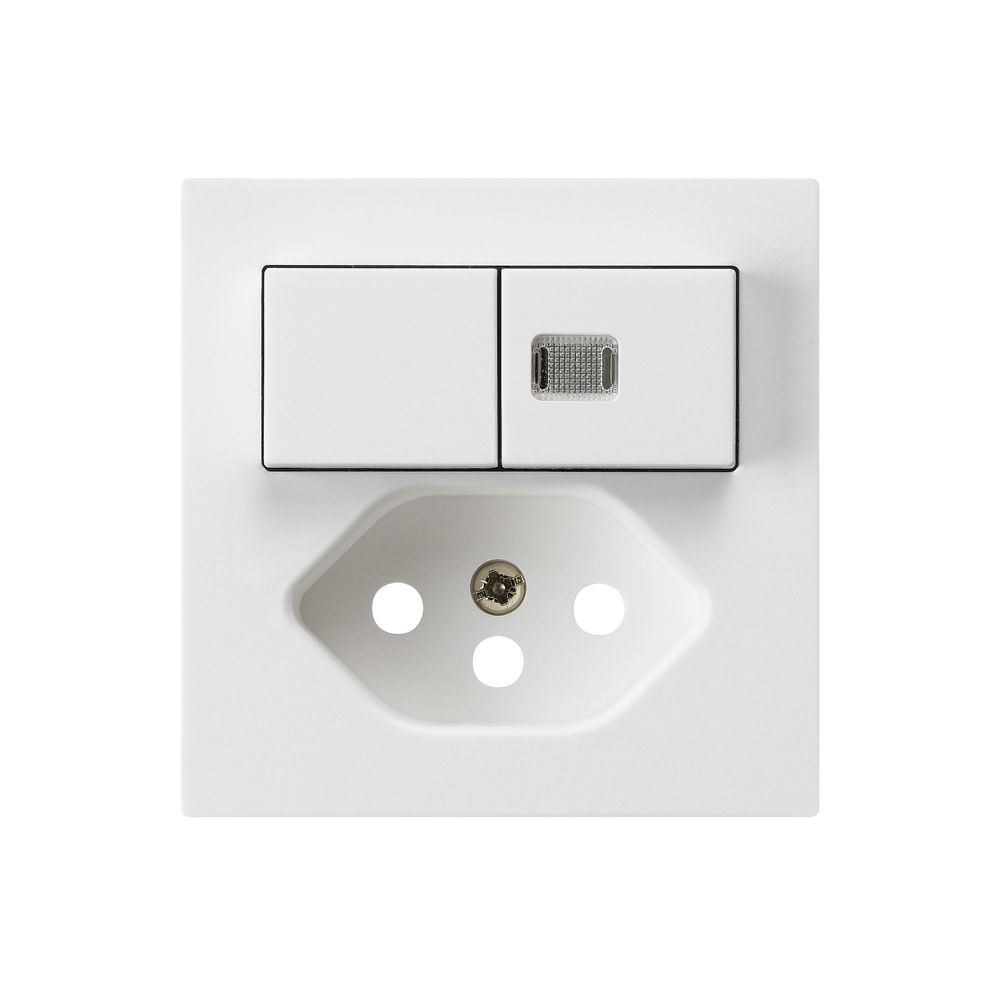 Frontset kallysto 60×60 weiss mit Kinderschutz und 1 Linse S1/T13