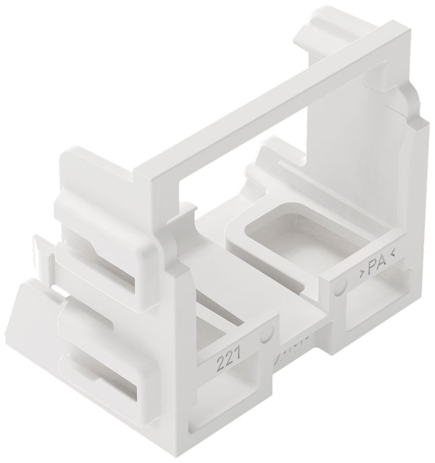 Befestigungsadapter WAGO o.Zugentlastung für 10×4mm² Rastfuss ws