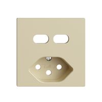 Montageset Feller EDIZIOdue für Steckdose USB 2×Typ C + Typ 13 vanille