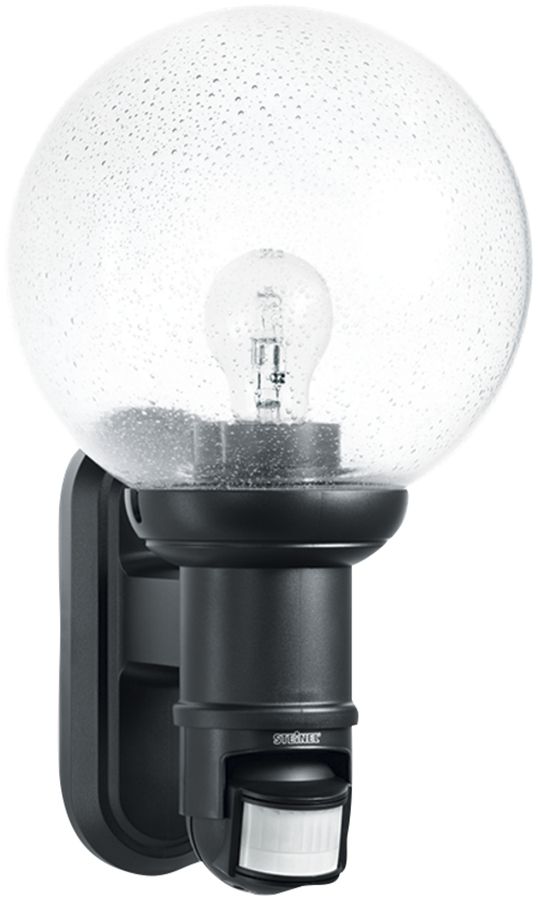 Lampada a muro Steinel L 560 PIR 60W IP44, nero