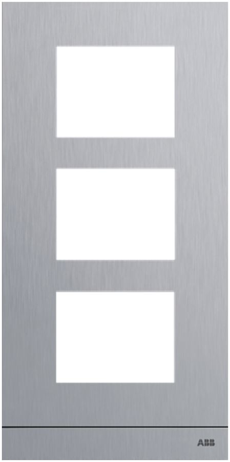 Abdeckrahmen Audio ABB-Welcome, für 1/3 (3 Module), Ed-St gebürstet