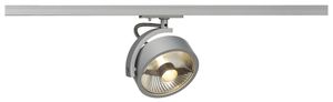 Projecteur SLV KALU TRACK, GU10 75W avec adaptateur 1-phase IP20 gris argenté