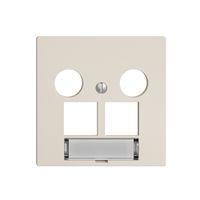 Kit di copertura EdizioDUE F, p.presa multimedia EASYNET, p.2×RJ45 S-One, crema