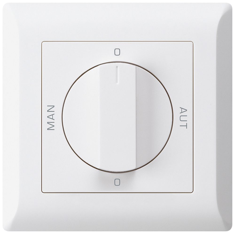 UP-Drehschalter 0-Man-0-Aut. kallysto.line 2/1L weiss mit Drehgriff