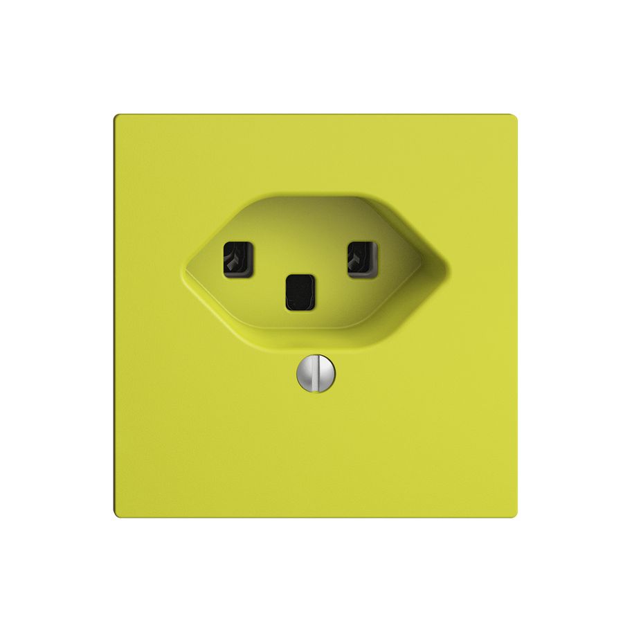 Prise ENC EDIZIOdue T23 16A lemon, bornes à vis