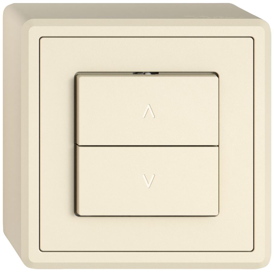 Interruttore p.tapparelle AP EDIZIO.liv SNAPFIX® 10A 250V 2 tasto 1 canale cr