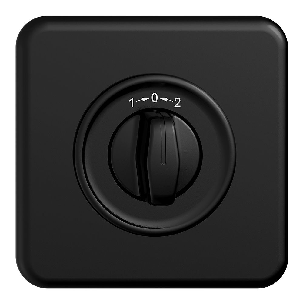 Contact pivotant ENC 1->0<-2 STANDARDdue noir, avec manette