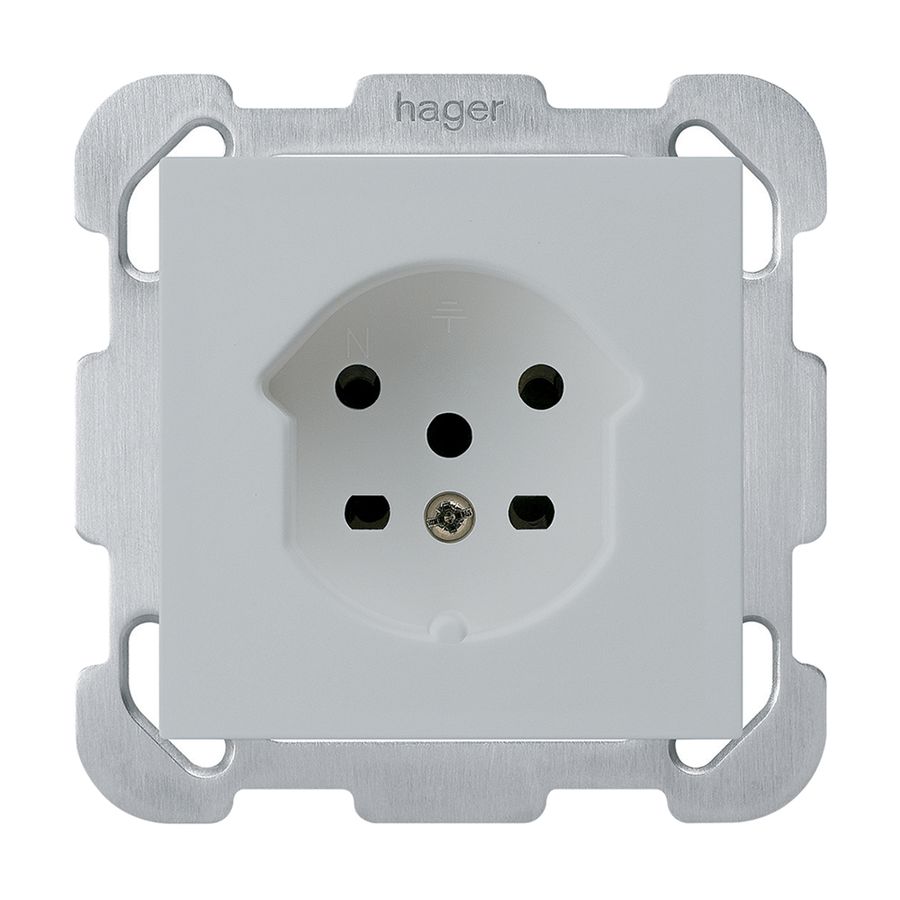 Prise ENC HA kallysto type 15 avec bornes enfichables gris clair