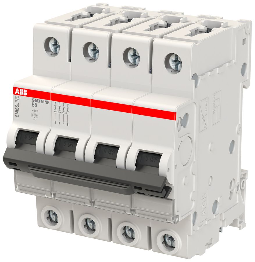 Disjoncteur SMISSLINE CLASSIC 4×8 B 10kA NP