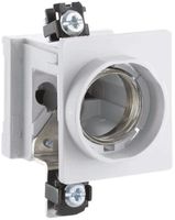 EB-Sicherungselement Hager DII 25A mit Frontabdeckung rund EB-T.51mm L oben