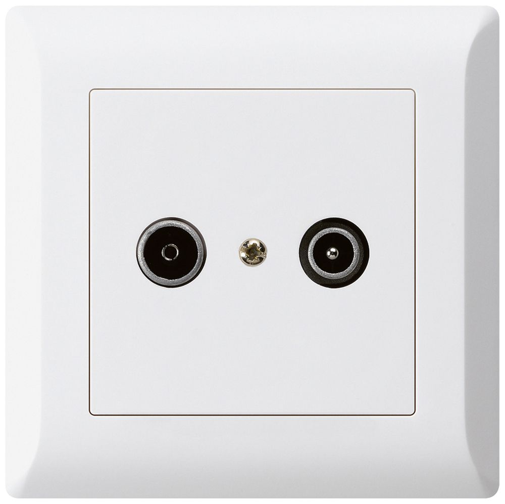 Prise de passage ENC kallysto.line R/TV 23dB blanc