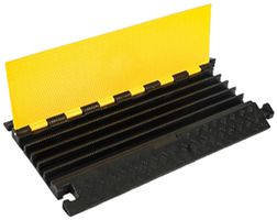 Aufboden-Leitungsführungskanal DEM CP-5 Gummi 445×48×800mm 34×31mm gb/sz