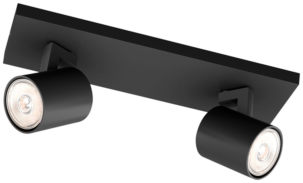 Spot Philips RUNNER GU10 2×20W 305×90mm noir