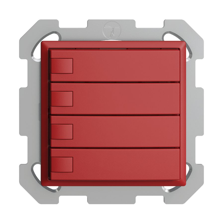 UP-KNX-Taster RGB EDUE, 250mW, o.LED, 4×Taste, 1×Tastenb., ber
