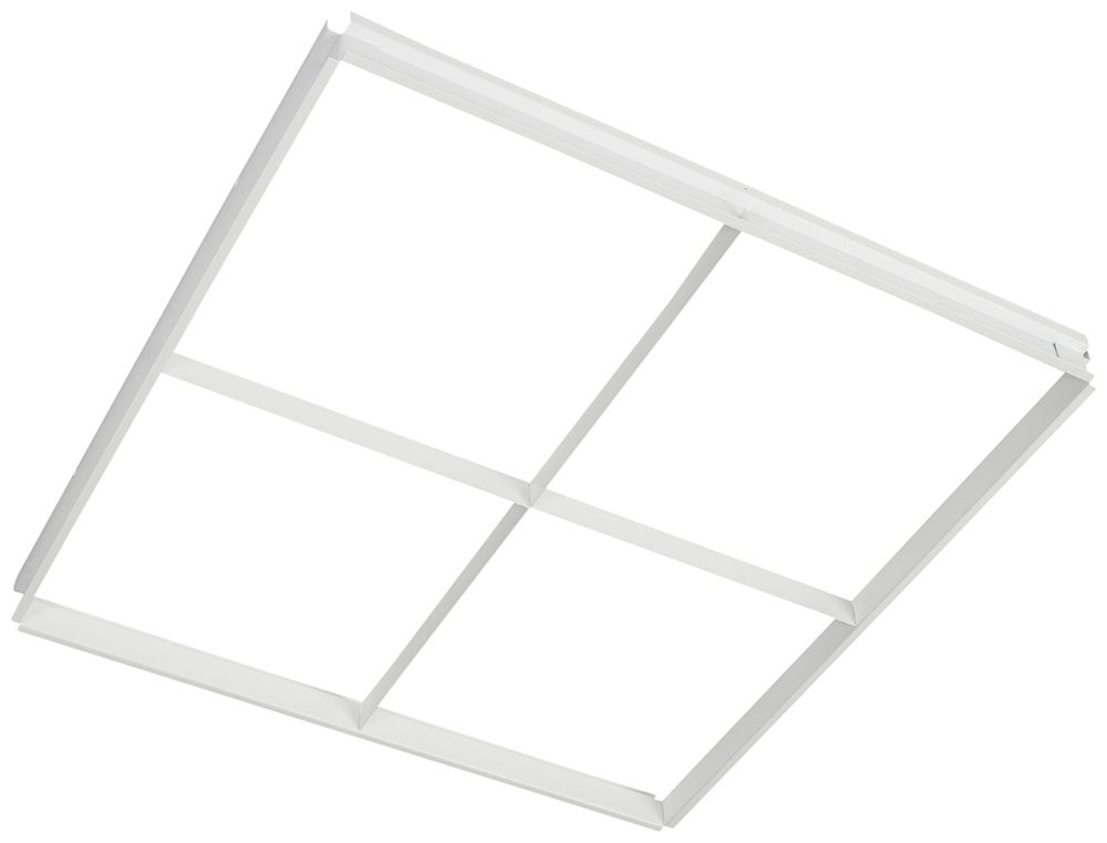 Cadre d'encastrement Legrand DIANA acier affiné 595×595×42mm a.4 champs blanc