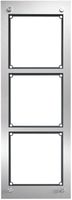 Scatola INC per citofono Hager elcom.modesta 3×1 2-fili c.cornice, acciaio preg.