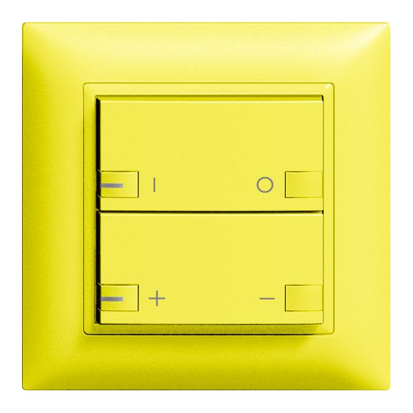 UP-Frontset ON-OFF Dimmer 2T mit LED ZEP EDIZIOdue lemon