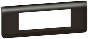 Abdeckrahmen MOS 1×6 Module horizontal schwarz matt