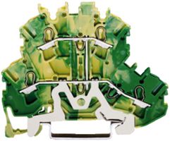 Morsetto 2 piani WAGO TOPJOB S PE 2.5mm² verde/giallo