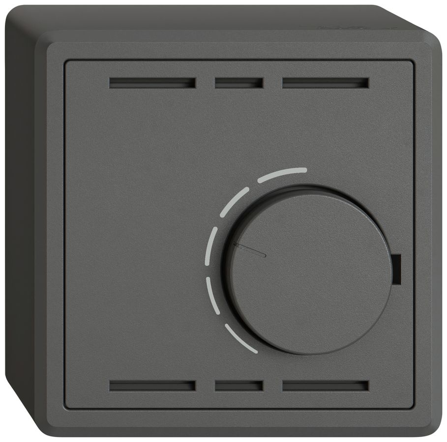 Termostato ambiente AP EDIZIO.liv SNAPFIX® senza interruttore 24VAC/DC 50Hz grs