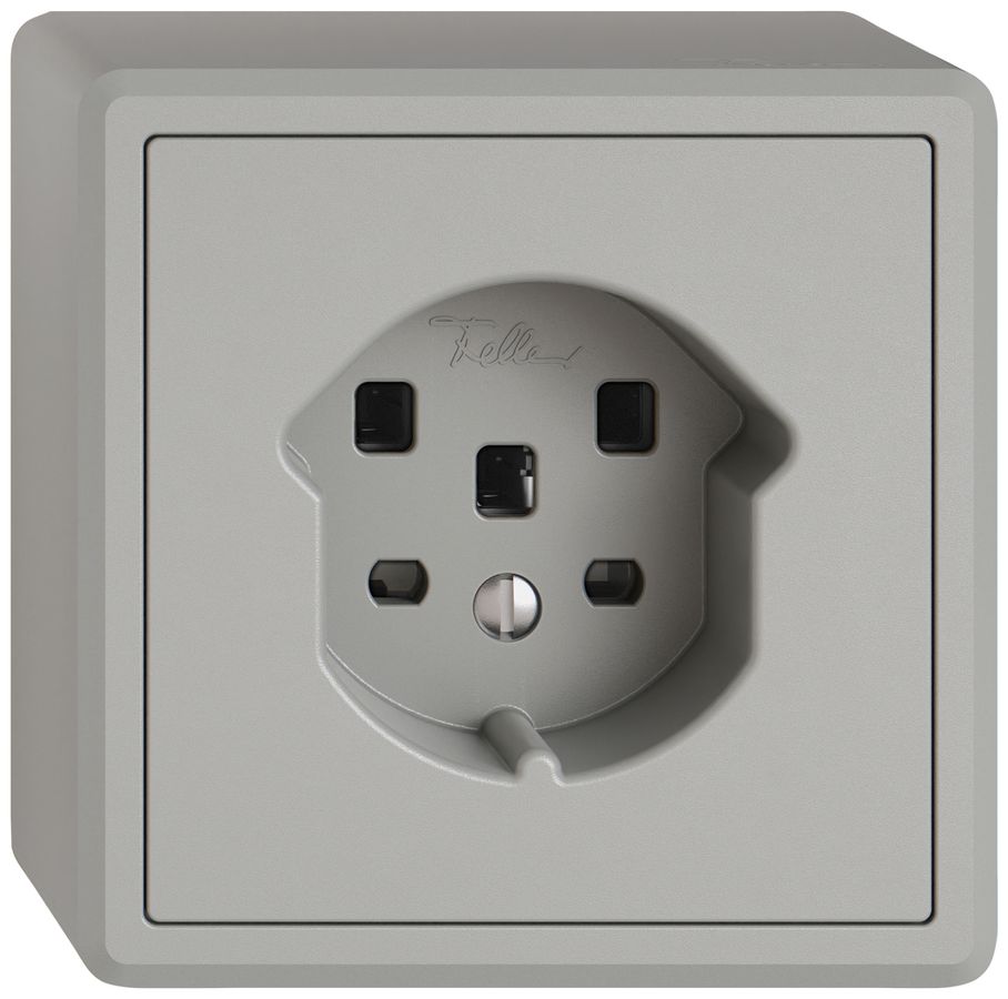 AP-Steckdose EDIZIO.liv SNAPFIX® 1×T25 hgu