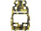 Befestigungsadapter WAGO 221 mit Zugentlastung 10L×4mm² Rastfuss grau/gelb