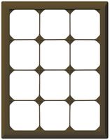UP-Abdeckrahmen kallysto.line 4×3 braun vertikal 272×212mm