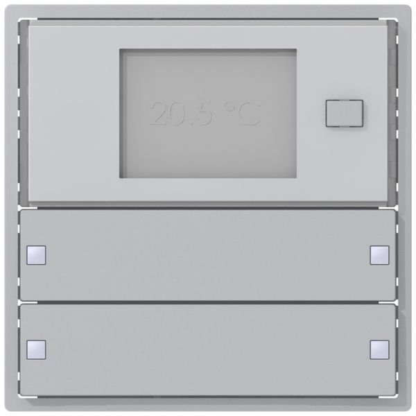 Corona p.termostato amb. SIDUS KNX RTR Design tipo ZE 2/4, alluminio